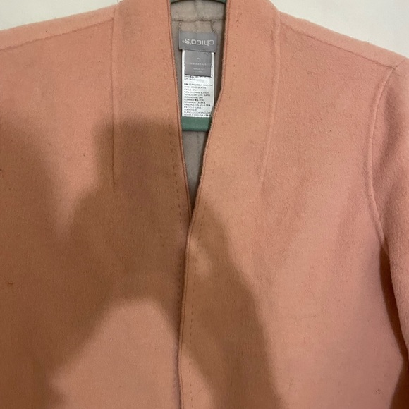 Chico’s Light Pink Wool Blend Cardigan Jacket - Picture 2 of 6